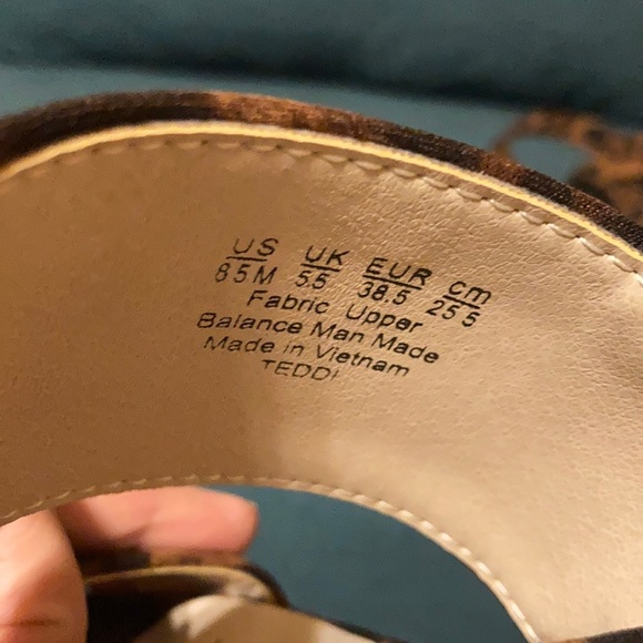 Leopard Print 3” Chunky Strapped Heel - Picture 6 of 6